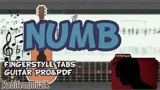 XXXTentacion-Numb Easy Fingerstyle Guitar Tutorial Tabs