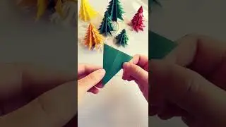 CARA MEMBUAT ORIGAMI POHON CEMARA #shorts #short #shortsfeed #cara #trending #fyp #viral #beranda