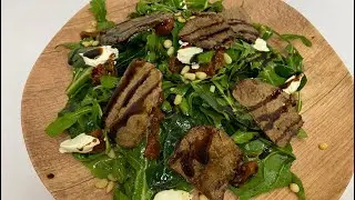 Салат с шпинатом и руколой как в ресторане👌🏻,отличный салат для праздничного стола 🔥