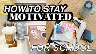 How to Stay Productive + Be Motivated for School *MY TOP 8 TIPS*