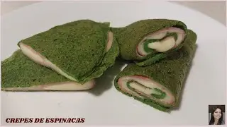 CREPES DE ESPINACAS / RECETA FÁCIL
