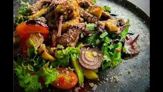 Самий смачний салат за 5 хв /Теплий салат з телятиною😋