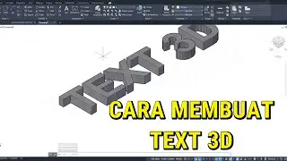 How to make 3d text in autocad