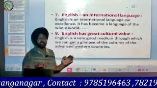 English = Topic - Language