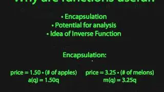 PCRC: Functions and Inverse Functions
