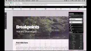Breakpoint Usage: Hide or show widgets