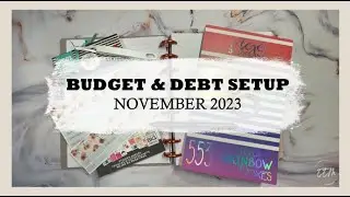 Budget & Debt Tracker | Setup With Me (SWM) | November 2023 | Happy Planner (Monthly Layout)