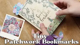 Tiny Hand Sewn Bookmarks - Hexagon Flower Patchwork Bookmark Tutorial