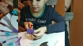 Объемная аппликация к Новому году.