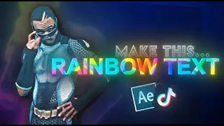 VIRAL Rainbow Text Tutorial! || After Effects
