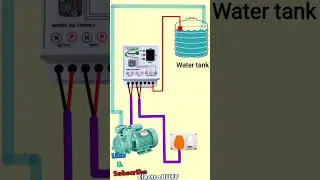 Automatic Water Tank Level Pump Control #automation #engineering #diy #electrical #pump #motor
