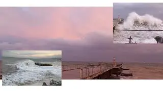 Шторм в Крыму. Алушта. 26 ноября 2023 г.