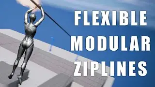 Flexible Modular Ziplines - Unreal Engine Marketplace Asset Overview