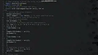 Meandering Array HackerRank Code in Java.