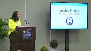 Attorney General of Florida Ashley Moody speaks at the 2023 AIF Policy Retreat