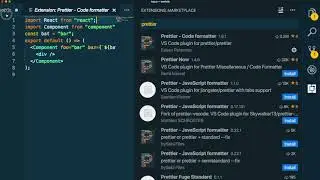 How to use the Prettier extension in vscode