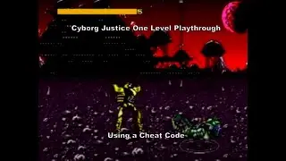 Cyborg Justice One Level Playthrough using a MegaDrive Cheat Code :D 