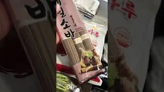 Korean Grocery Haul via Grab Mart 💖 #groceryhaul #koreanfood #shorts