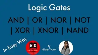 Logic Gates | AND | OR | NOR | NOT | XOR | XNOR | NAND | Digital Logic | UGC-NET | GATE |