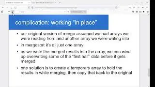 Intro to mergesort