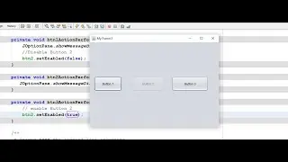 Java Enable and Disable JButton