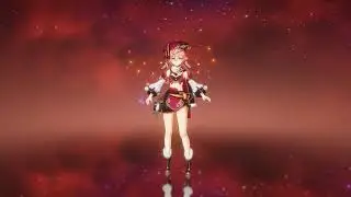 Yanfei second idle animation