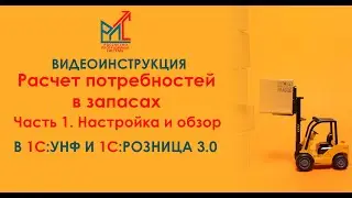 Расчет потребностей в запасах - настройка и обзор в 1С:Управление нашей фирмой и 1С:Розница 3.0