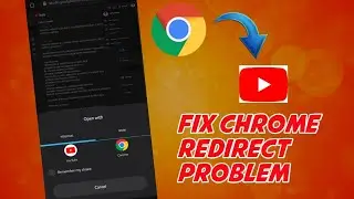 chrome redirect to youtube studio problem solvel // fix chrome redirect problem