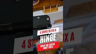 Unhinged. DIY fix for loose hinge plate. #homeimprovement #diy #hinge #door #oscillatingsaw
