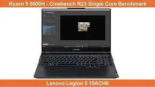 AMD Ryzen 5 5600H - Cinebench R23 Single Core Benchmark (Lenovo Legion 5 15ACH6)