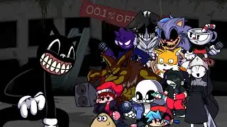 FNF Vs Cartoon Cat Trapped Mouse But Different Character Every Turn