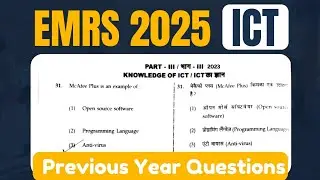 ICT Previous year questions (PYQ) for EMRS 2025 | ICT PYQ | Samarthya Shiksha