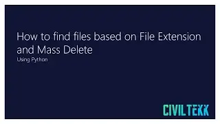 How to find files based on File Extension and Mass Delete | Python