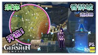 【须弥】 道成林之香醉坡的宝箱 | 香醉坡可能漏掉的宝箱 | 须弥宝箱系列 | 草之印 | 原神3.0【原神】OZORA静