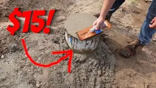 The 15 Dollar Concrete Pier | Do This and SAVE HUNDREDS!