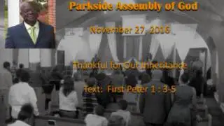 PSAG   2016 11 27   Thankful for Our Inheritance