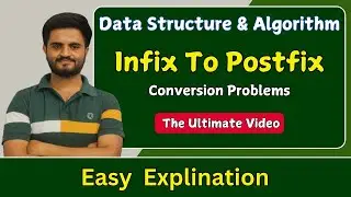 infix to postfix  conversion (with using stack)