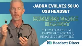 Jabra Evolve2 30 UC USB Headset | Great Sounding Business Grade Headset for Office or Home Use