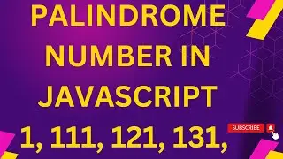 Palindrome number program, in HIndi