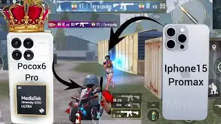 New Update 3.3 Pubg mobile Poco x6 pro vs iPhone 15 pro max Tdm 🔥