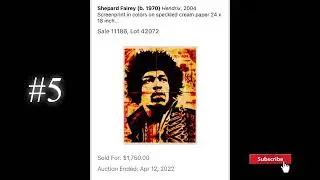 Top 10 Shepard Fairey Arts Auction (04-12-2022)