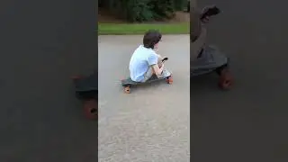 Go Jesse go! First time on a Boosted Board