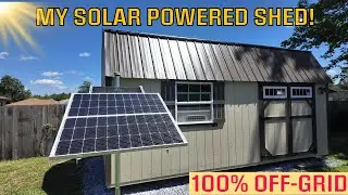 Off-Grid Solar Shed: My Detailed Build!