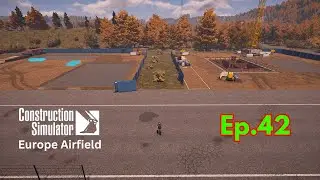 EU Map Airfield Ep.42 Office Building & Equipment Hall Construction Simulator