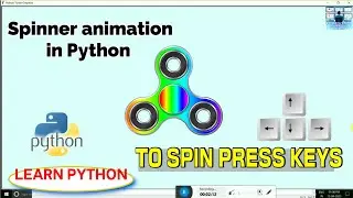 How make Spinner in Python Programming | Fidget Spinner using Python Turtle | Learn Python Graphics