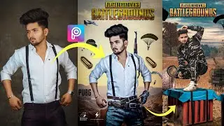 PicsArt PUBG Mobile Game Photo Editing Tutorial | Pubg Poster Photo Editing | BGMI Photo Edit