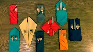 9 Pocket Napkin Folds for Silverware