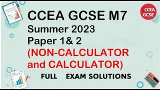 M7 June 2023 paper 1 and 2 full solutions CCEA MATHS