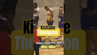 Kishane Thompson Explodes At The Racers Grand Prix 2025 Men 100m Final 