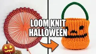 Round Loom Trick Or Treat Pumpkin Bag
